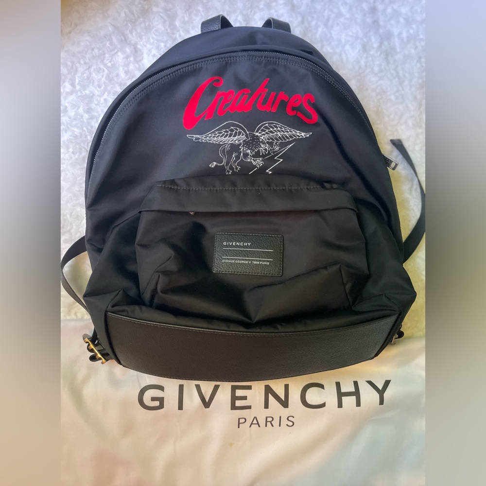 Givenchy Black Creatures Iconic Print Backpack 🖤